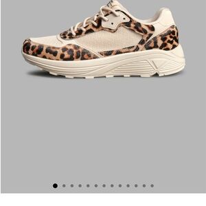 Darc Sport Cream and Leopard Women's Sneakers